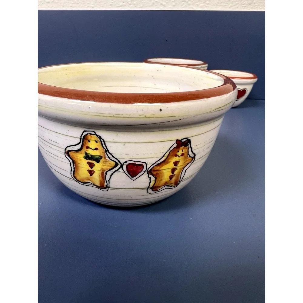 Boyds Bears Jilian's Sugar Spice Bowls 654616 Miniature Nesting Bearware Pottery
